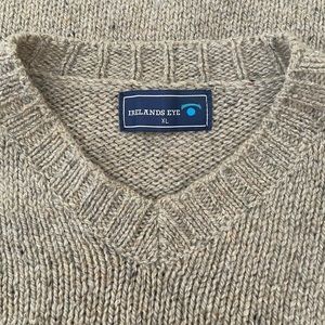 Retro Irelands Eye Wool/Silk V-Neck Sweater XL